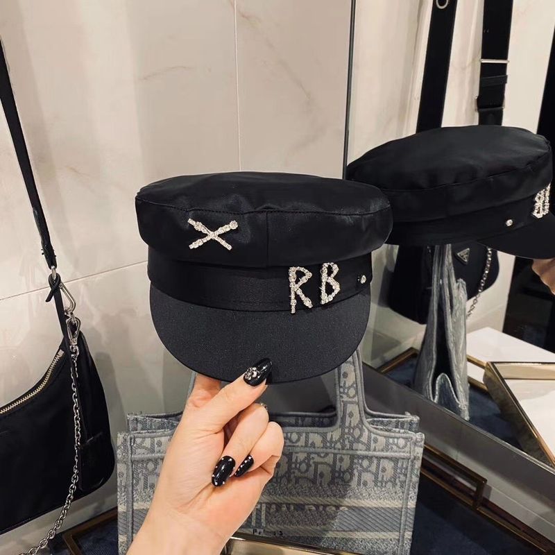 Καπέλο XR Acetate Navy, Fashion Ευέλικτο Σατέν Επίπεδο Καπάκι Outdoor Street Newsboy Cap_voghion.com