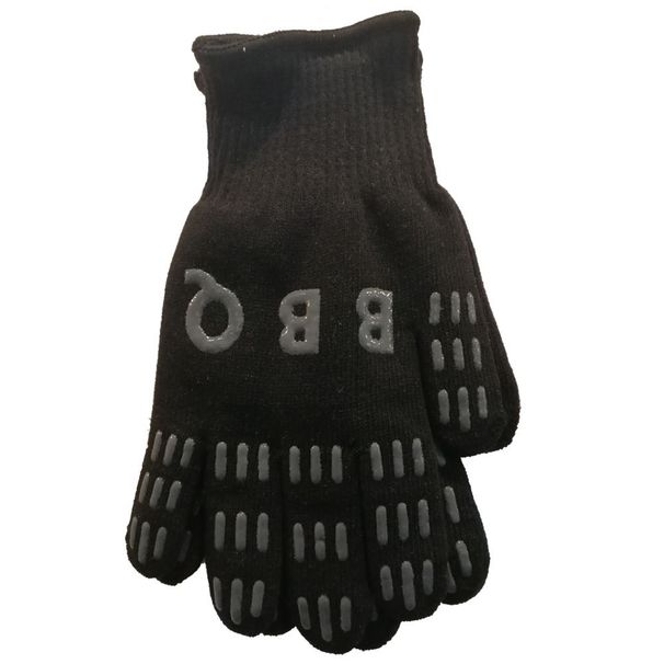 Microwave Anti-Scald Five-Finger Flexible Kitchen Non-Slip Heat-Resistant Oven Gloves Baking BBQ High Temperature_voghion.com