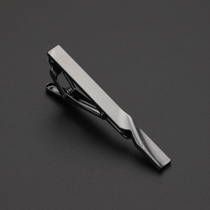 new business 4 color tie clip threaded men's shirt clip formal business suit tie clip_voghion.com