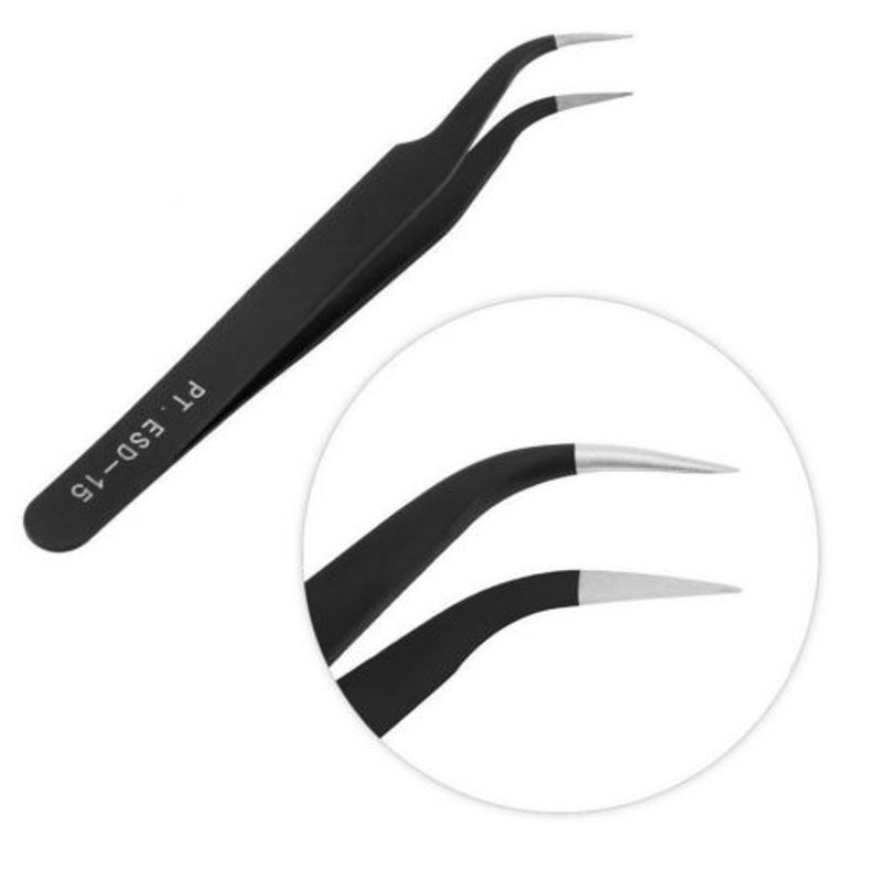Pensetă pentru gene false, extensii de gene false, gene individuale curbate, bandă pentru sprâncene, agrafe pentru păr, clește_voghion.com
