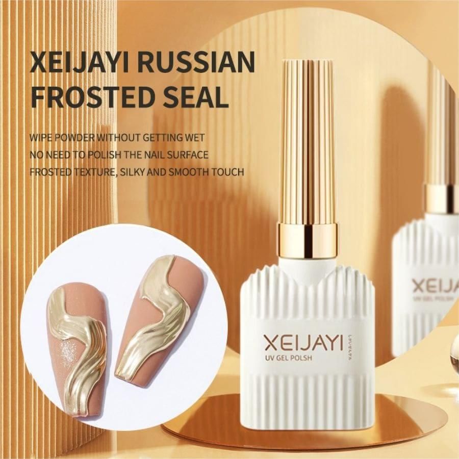 Nagelkleber, neue russische Frosted Seal-Schicht, haftet nicht am Puder, kann mit Puder eingerieben werden, mattes, waschfreies Magic Mirror-Puder_voghion.com