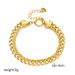 Niche Fashion Punk Retro Double-layer Stacking Chain Titanium Steel Gold-plated Simple And Versatile Neutral Bracelet_voghion.com