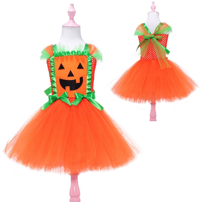 Halloween Kinderkostüme Neue Mädchen Prinzessin Kleid Cosplay Kürbis Maskerade Hexenkostüme_voghion.com