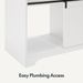 42"Bathroom Vanity With Single Sink Combo-White_voghion.com