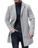 Abrigo de mezcla de lana para hombre: elegante abrigo largo para otoño e invierno, chaqueta gruesa y cálida con múltiples bolsillos (verde, negro, gris y camel, tallas M-3XL)_voghion.com