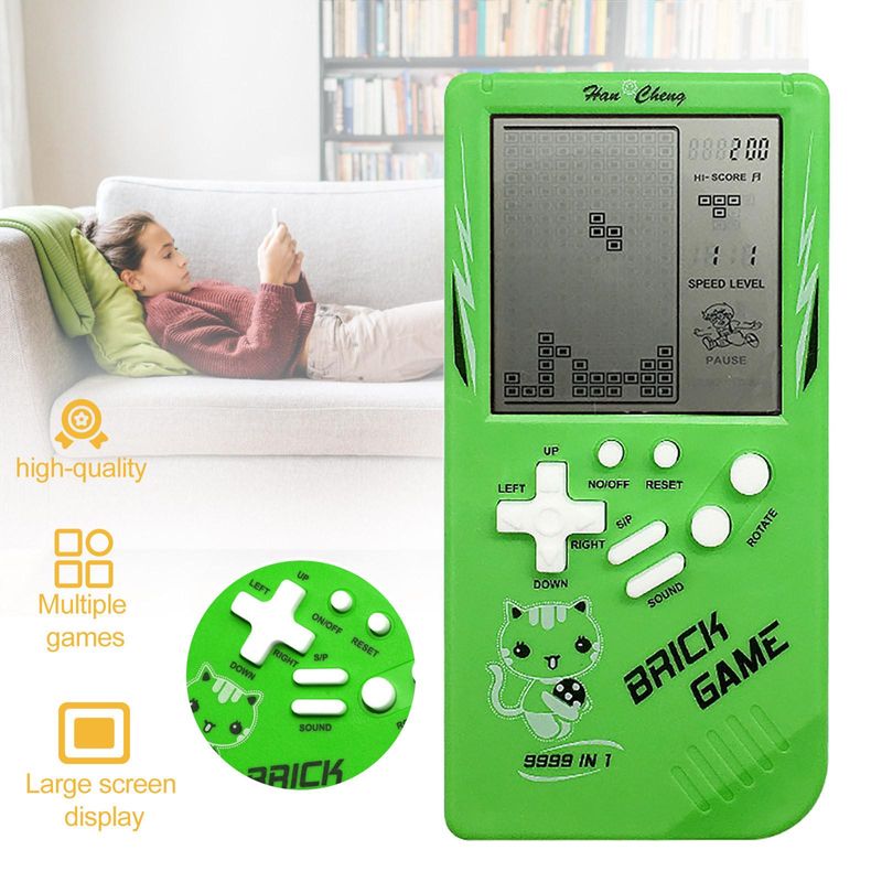 3.5 Inches Large Screen Brick Game Hand Held Classic Nostalgic Decompression Toy_voghion.com