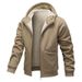 Men's Clothing Men's Sherpa Fleece Hoodie - Winter Warm Zip-Up Jacket (4 Colors, S-3XL)_voghion.com