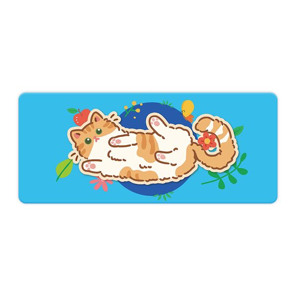 Unbeatable Quality Fat Orange Cat Mouse Oversized Ragdoll Girl Cute Keyboard Pad Thickened For Home Kids Writing Desk Mat_voghion.com