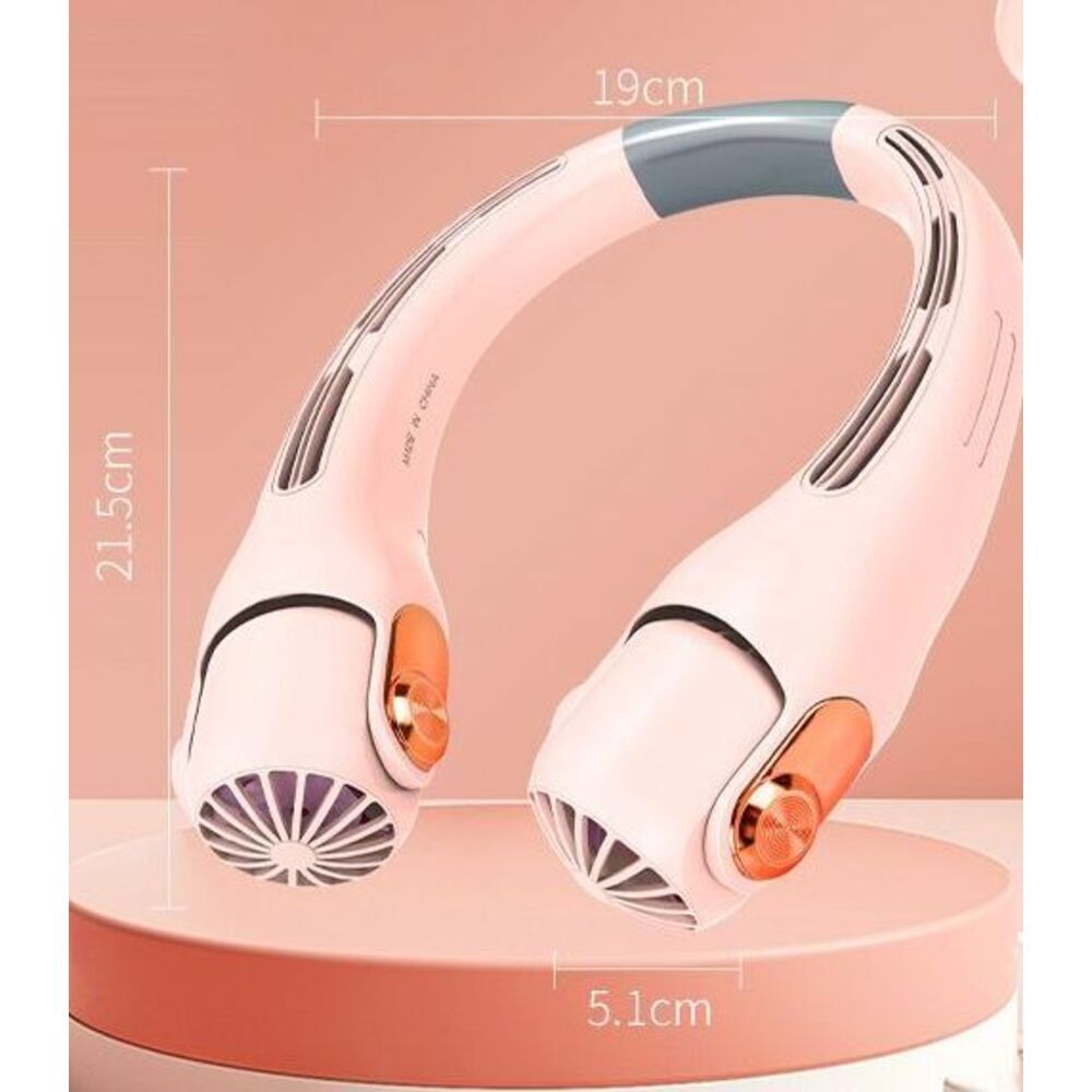 Leiser, ultrastarker, langlebiger Akku mit schneller Kühlung, tragbarer, wiederaufladbarer Mini-Nackenventilator_voghion.com