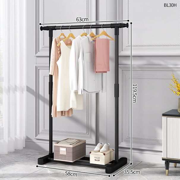 Stendibiancheria regolabile in altezza – Robusto stendibiancheria in acciaio per casa, dormitorio e balcone, mobile con ruote, design salvaspazio_voghion.com