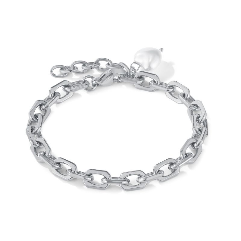 Herrenarmband Mode All Match Edelstahl Ins Style Schmuck Persönlichkeit Einfache Liebe Perlenarmband Weiblich_voghion.com