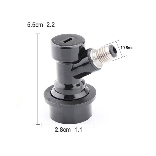 Homebrew Beer Keg Connector Dispenser Ball Lock Keg Disconnect Liquid / Gas Connectors 1/4'' For Ball Lock Keg Swivel Nut Tools_voghion.com