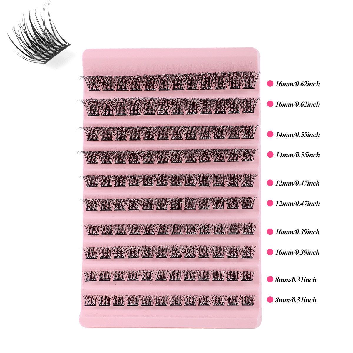 Schönheit & Gesundheit DIY Segmentierte Einzelbüschelhaare 120 Büschel Falsche Wimpern 8-16mm Wimpern DD Krümmung_voghion.com