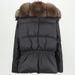"Tailored Winter Essential – Women’s Short Puffer Jacket With Detachable Fox Fur Trim (91% Duck Down, Belted Waist For Petite Frames)"_voghion.com