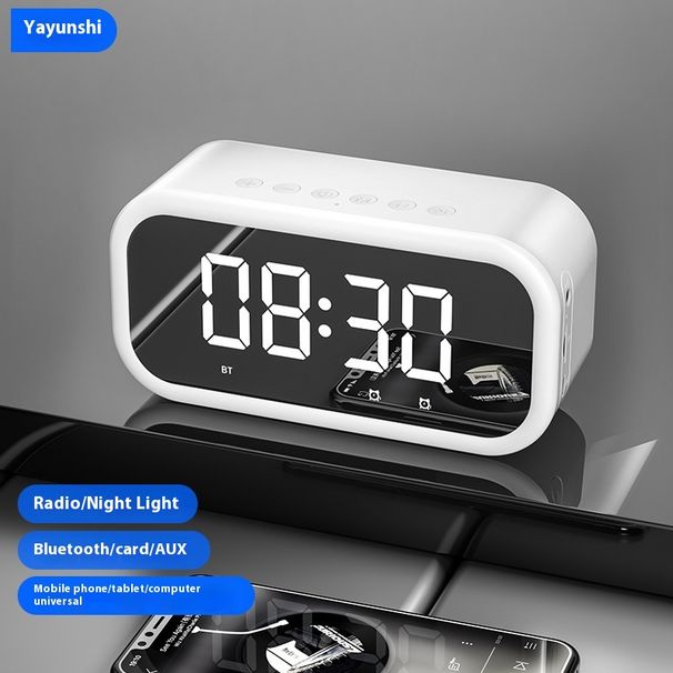 Bluetooth speaker, electronic alarm clock, computer sound system, wireless mobile desktop, home and outdoor portable_voghion.com