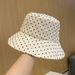 Cappello da pescatore a pois, grande temperamento, protezione solare per bambini, visiera da viaggio, parasole, cappello da sole pieghevole da donna_voghion.com