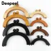 Deepeel Taschengriff aus Holz, 14/20 cm, Geldbörsenrahmen, Kussverschluss für Handtaschen, Geldbörse, DIY, handgefertigte Nähklammern, Taschen_voghion.com