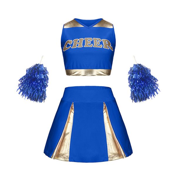 Cheerleading-Performance-Kleidung für Kinder, Performance-Kleidung für Schülerspiele, Aerobic-Kleidung, Tanzkleidung, Team-Cheerleading-Anzug_voghion.com