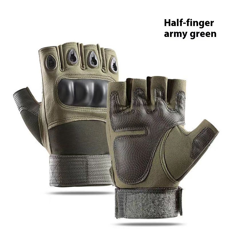 Tactische Half Finger Handschoenen voor Mannen Vrouwen, Sport en Fiets Training, Motorfiets, Outdoor Cyclus, herfst,_voghion.com
