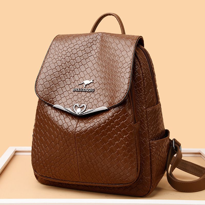 Zaino da donna in vera pelle di grande capacità, borsa multiuso in morbida pelle per donna di mezza età, borsa per la mamma_voghion.com