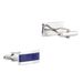 New Business Classic Rectangular Plated Silver Accessories Metal Cufflinks Men's French Shirt Cufflinks Holiday Gift_voghion.com