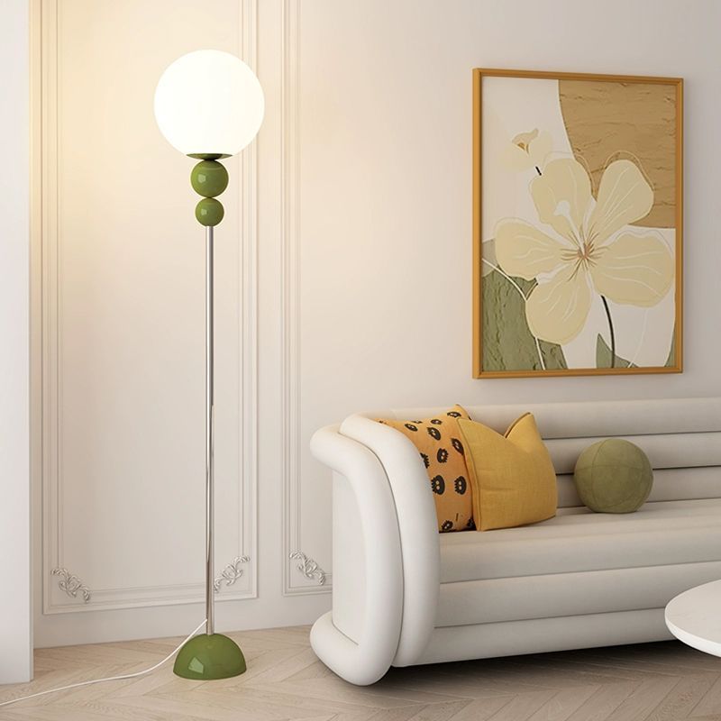 Trendy Moon Floor Wohnzimmer Sofa Side Dekorative Schlafzimmer High-End Creme Ins Style Stehende Atmosphäre Lampe_voghion.com