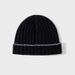 2025 Europe, America, Autumn And Winter New Knitted Hat Pure Wool Men's Hat Women's Hat Pit Strip Contrasting Color Trim B C Pullover Hat_voghion.com
