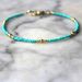 Hot Sale New Turquoise Foot Jewelry Simple Beaded Anklet_voghion.com