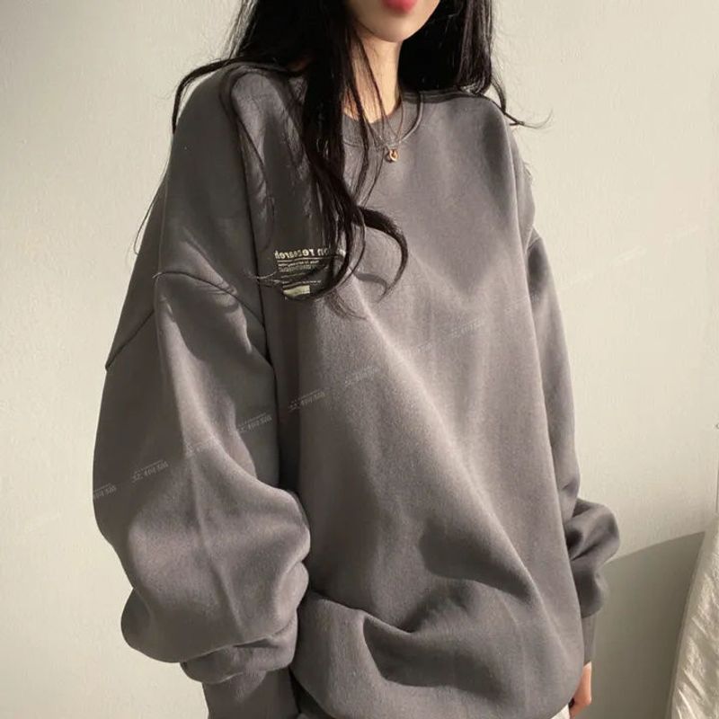 4-farbiger Hoodie American 2023 neuer Stil Damen Frühling, Herbst, Winter übergroßes lockeres trendiges Markenoutfit mit verdickter_voghion.com