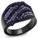 TK2551 - IP Black(Ion Plating) Stainless Steel Ring with Top Grade Crystal in Multi Color_voghion.com