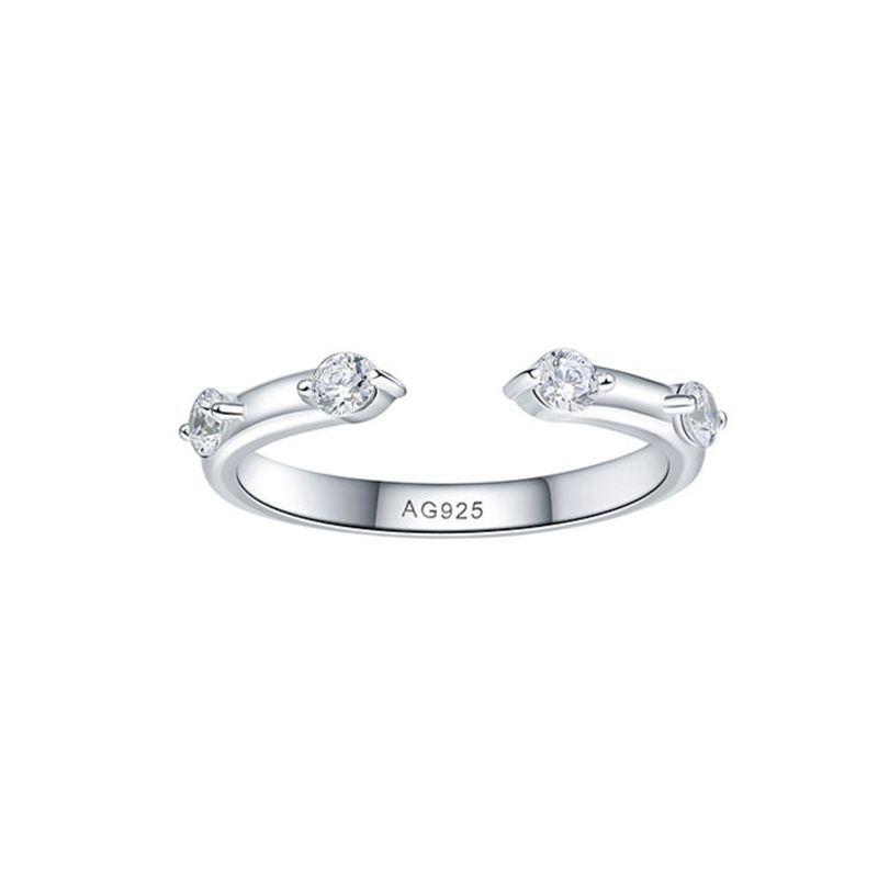 Ins Style Horse Eye Bubble voor dames, puur zilver, hoogwaardig niche-ontwerp, imitatie diamanten ring, aanzoek trouwring_voghion.com