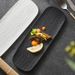Matte Rectangular Ceramic Long High-end Dessert Western Japanese Creative Sushi Plate_voghion.com