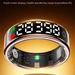 New Smart Ring R13 LED Display Screen Gesture Sweep Video Heart Rate Sleep Monitor 5ATM Waterproof Wireless Charging Rings 2025_voghion.com