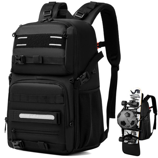 Skateboard-Tasche mit USB-Ladeanschluss, Laptop-Multifunktionsrucksack für Sport_voghion.com