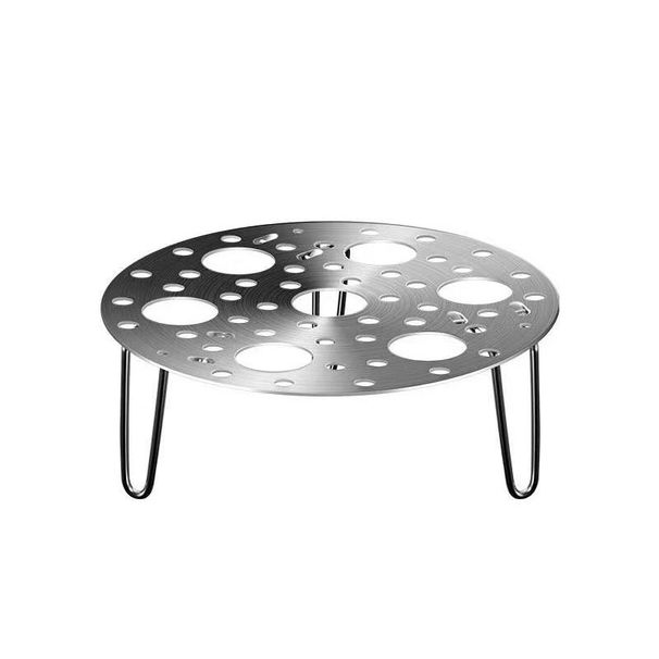 Stainless Steel Steaming Household Multi-Functional Water-Proof High-Legged Pot Small Egg Steamer Rack_voghion.com