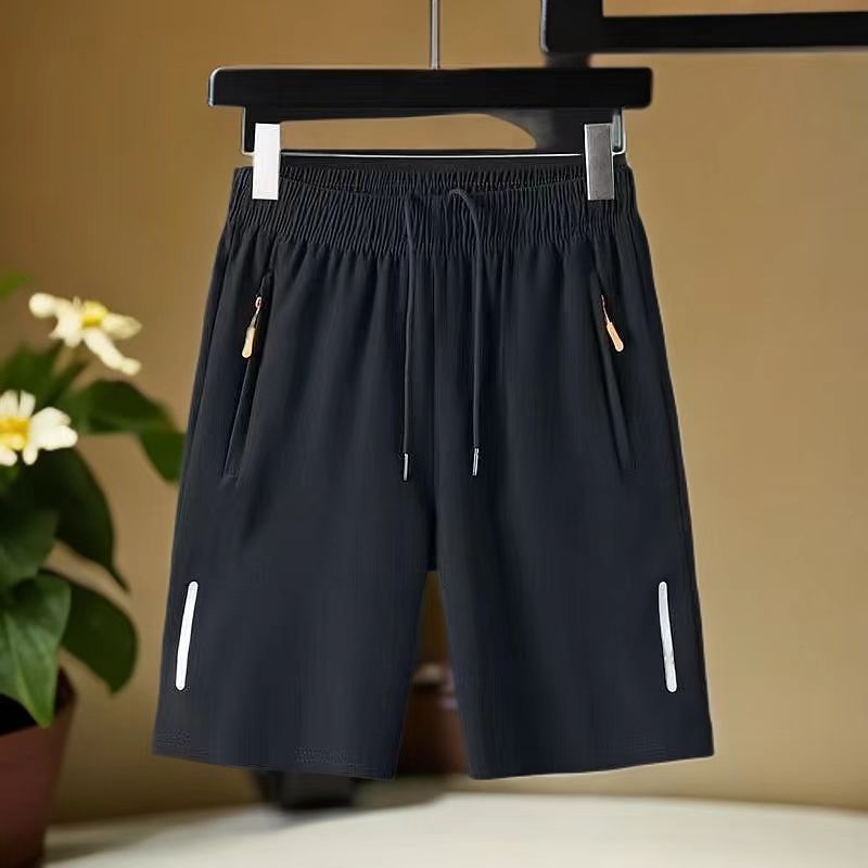 Herrenbekleidung Neue Sommer-Shorts für Herren Dünne, schnell trocknende Shorts aus Eisseide Herren-Sportshorts Lose, atmungsaktive Strandhose_voghion.com