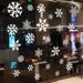 White snowflake decoration electrostatic glass window sticker can be used_voghion.com