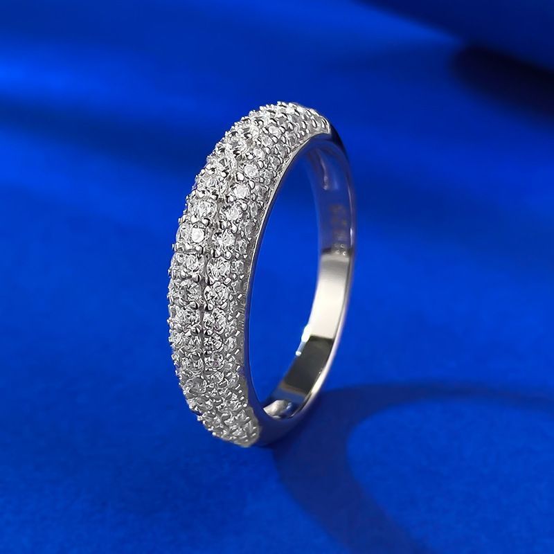 Xiancan Jewelry New Full Diamond Zircon Ins Trendy French S Silver Ring Style_voghion.com