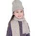 Autunno inverno nuovo ricamo farfalla bambini maglia 2 pezzi set, uomo e donna caldo cappello sciarpa_voghion.com