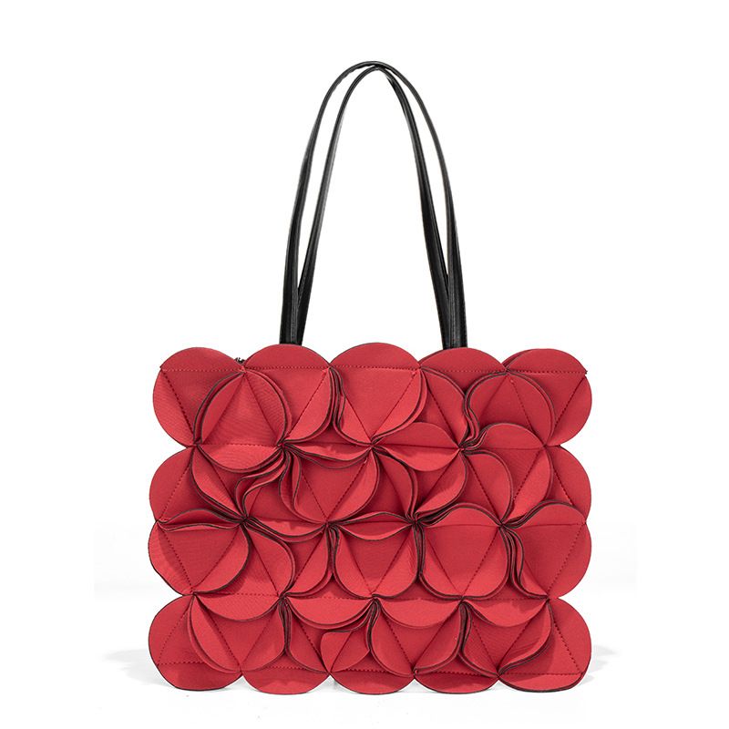 Design di nicchia, texture di alta qualità, grande capacità di giunzione, borsa a mano con fiori tridimensionali,_voghion.com