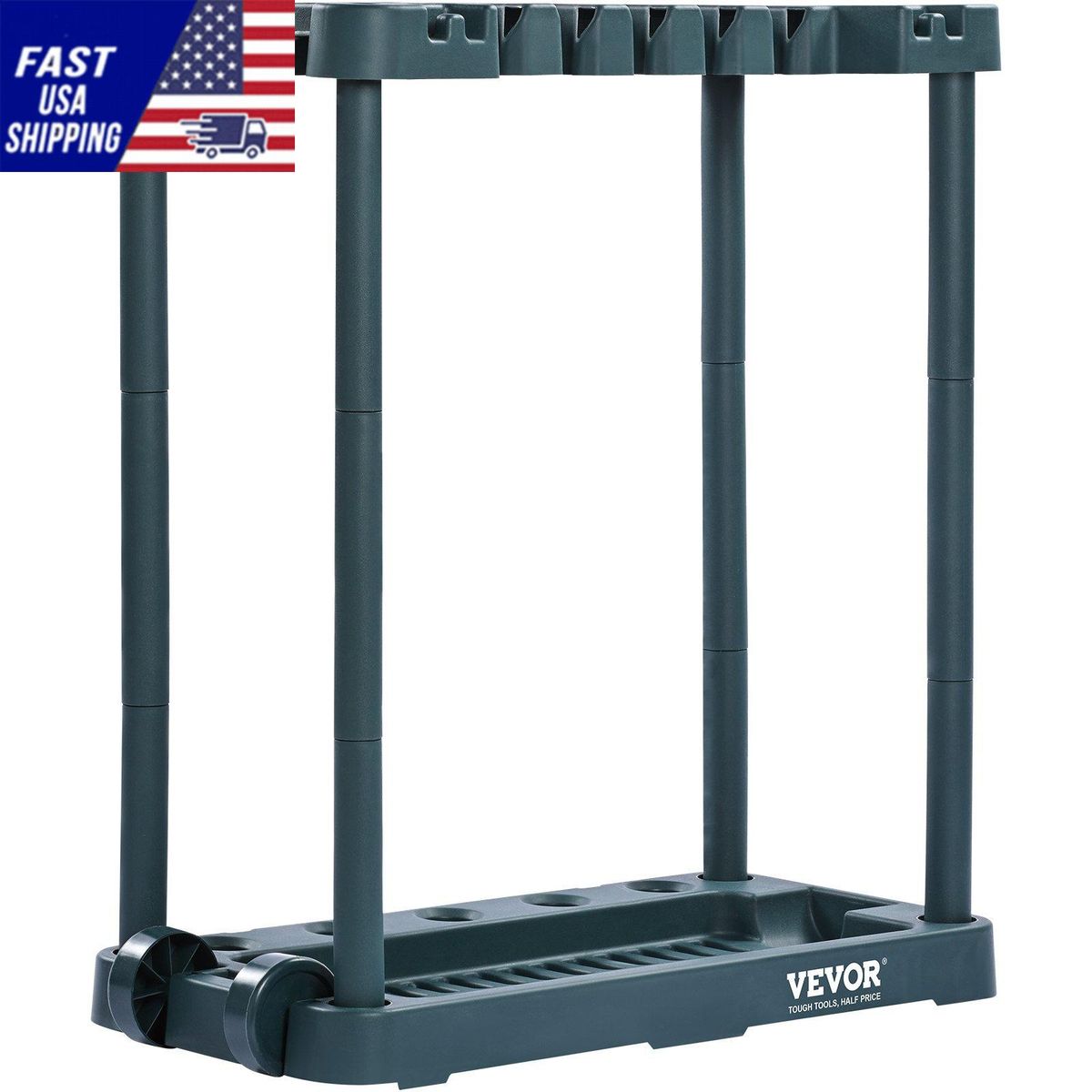 Long-Handled Garden Tower Garage Tool/Rake/Bro Storage, 10 Yard And Tool Hold For Rack Organization Organizer, Tool Slots,_voghion.com