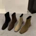 Autumn Winter Women Modern Ankle Boots Fashion Square Toe Short Booties High Heels 241227_voghion.com