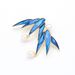 Simple Oil Drop Blue And Green Bamboo Leaf Brooch Temperament Anti-light Imitation Pearl Pin Men's And Women's Models_voghion.com