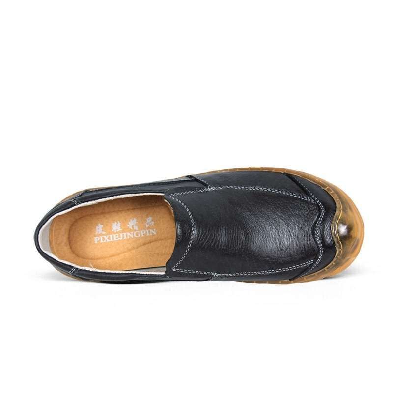 Große Größe Herbst Winter Business Casual Leder Rindsleder Sohle Herren Fahrschuhe_voghion.com