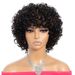 Parrucche ricce corte da 8 pollici alla moda con frangia Parrucche ricce per capelli umani per donne nere Capelli umani vergini brasiliani 10A Densità 150% Indossa e vai senza colla_voghion.com