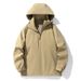 Leichte, wasserdichte Windjacke mit Kapuze für Herren – atmungsaktiver Outdoor-Sportmantel zum Wandern, Laufen und für den Alltag_voghion.com