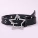 New Women's Rivet Five-Pointed Star Multi-Hole Personality Decoration Korean Style Versatile Pin Buckle Waist Trendy_voghion.com