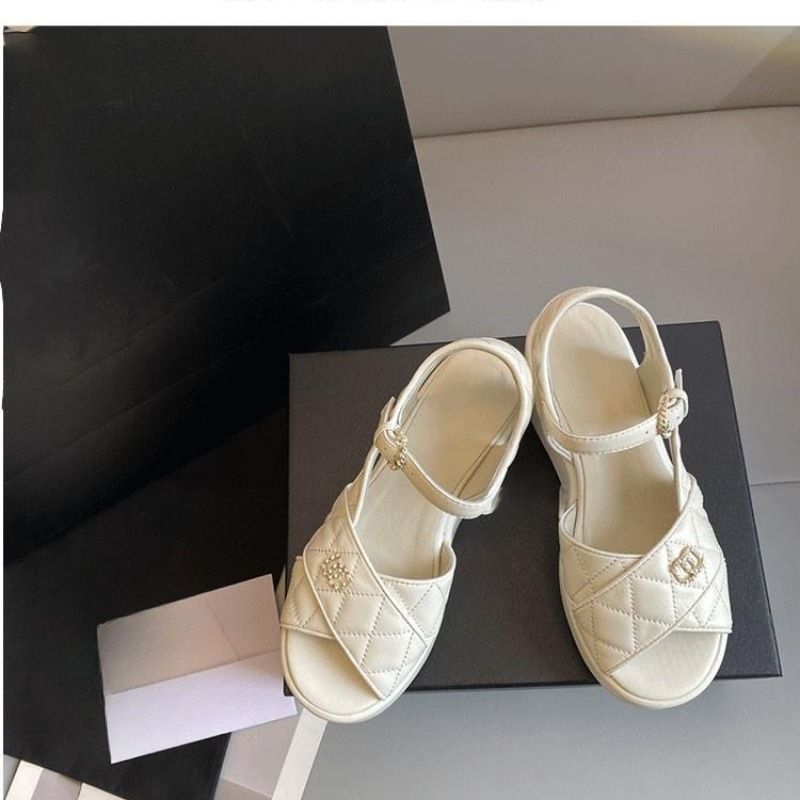 New Style Women's High Heel Sandals 2025 Summer New Beach Casual Shoes Platform Thick Sole Height Increasing Wedge_voghion.com