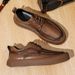 Genuine 2024 spring new high-end brown leather men's business British breathable commuting casual shoes_voghion.com