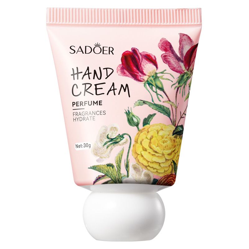 Crema mani idratante e ammorbidente SADOER Camellia 30 g Crema mani anti-secchezza, fragranza alla rosa, fragranza idratante, fragranza delicata,_voghion.com